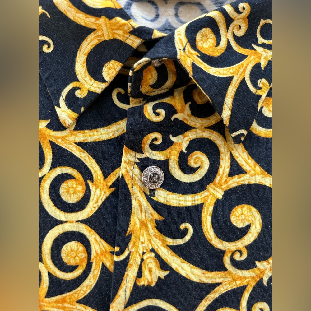 Authentic Versace Print Button Up - Picture 4 of 8